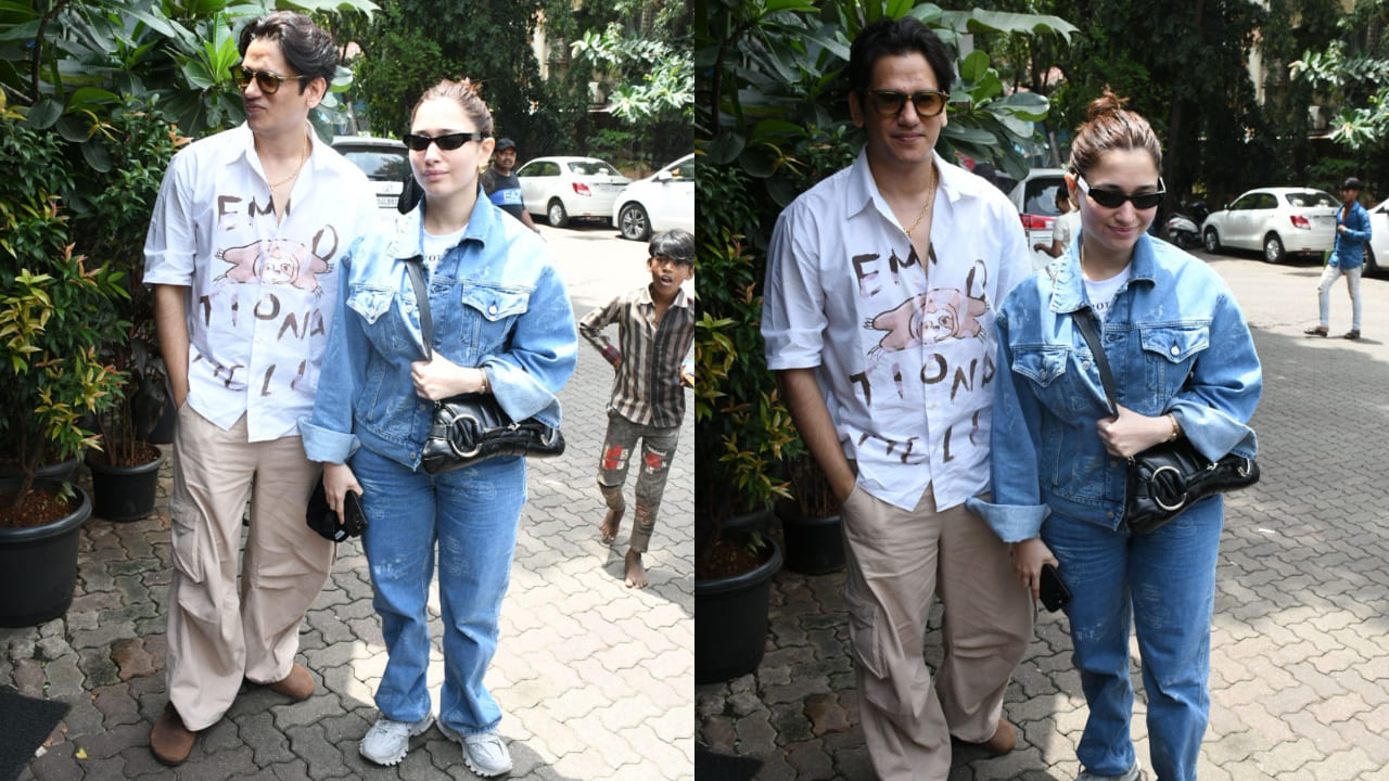 Tamannaah Bhatia and Vijay Varma in their cool outfits