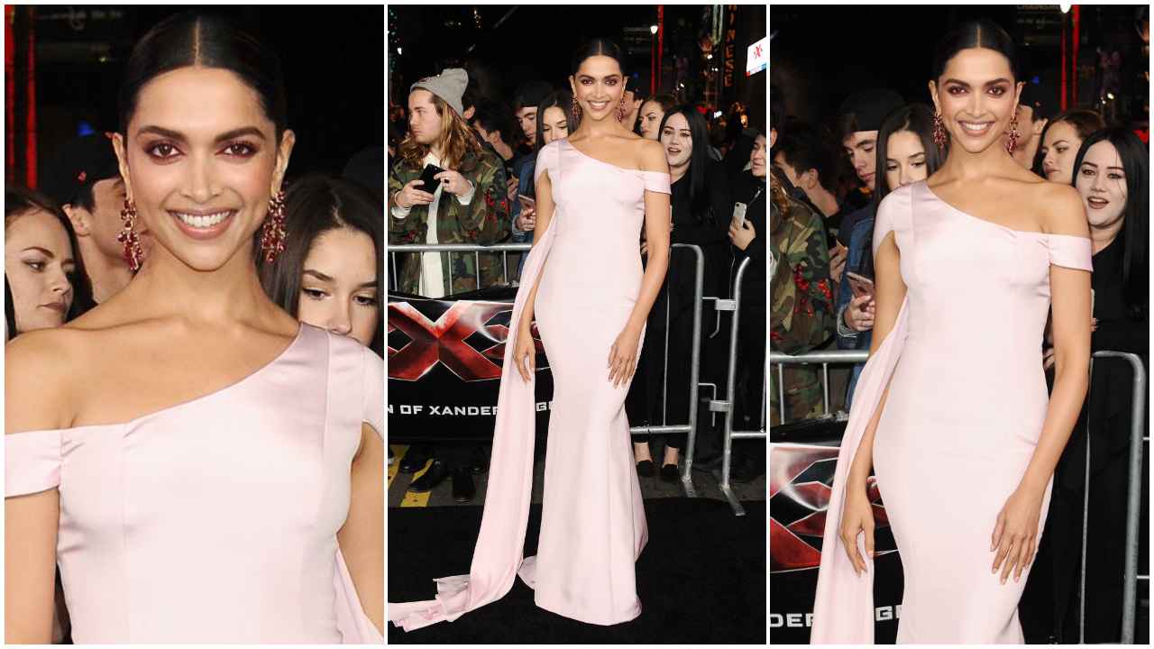 Throwback to Deepika Padukone rocking Ralph and Russo Couture’s pink gown at xXx: Return of Xander Cage premiere (PC: Getty Images)