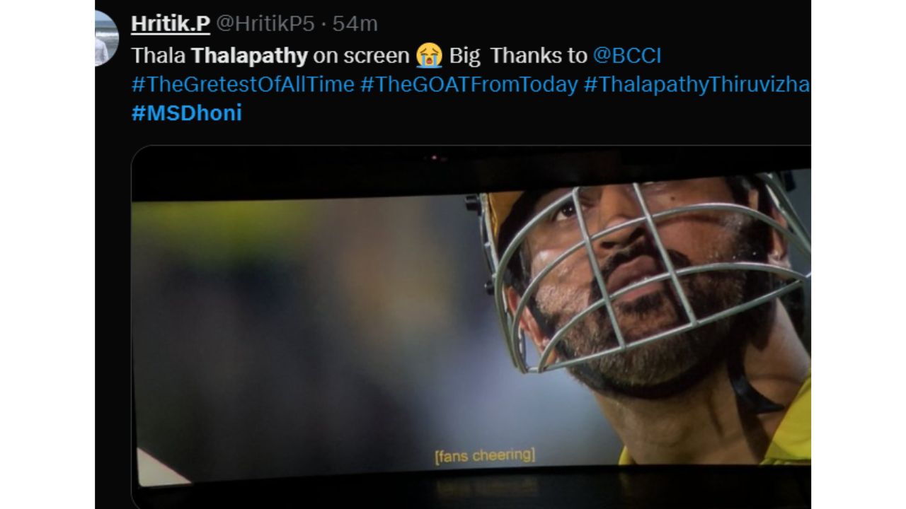 The GOAT: MS Dhoni is part of Thalapathy Vijay’s movie but with a TWIST; moviegoers go berserk