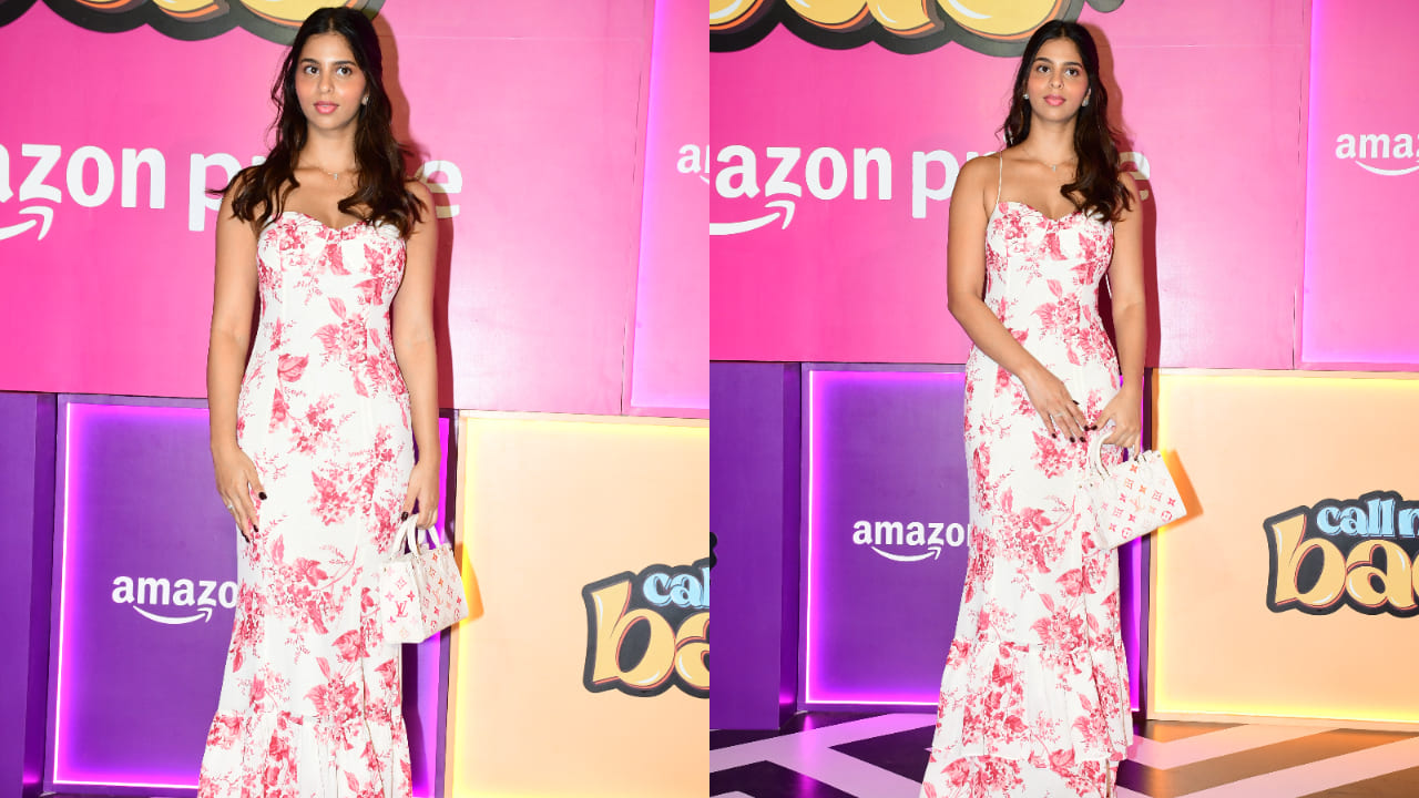 Suhana Khan in floral maxi dress