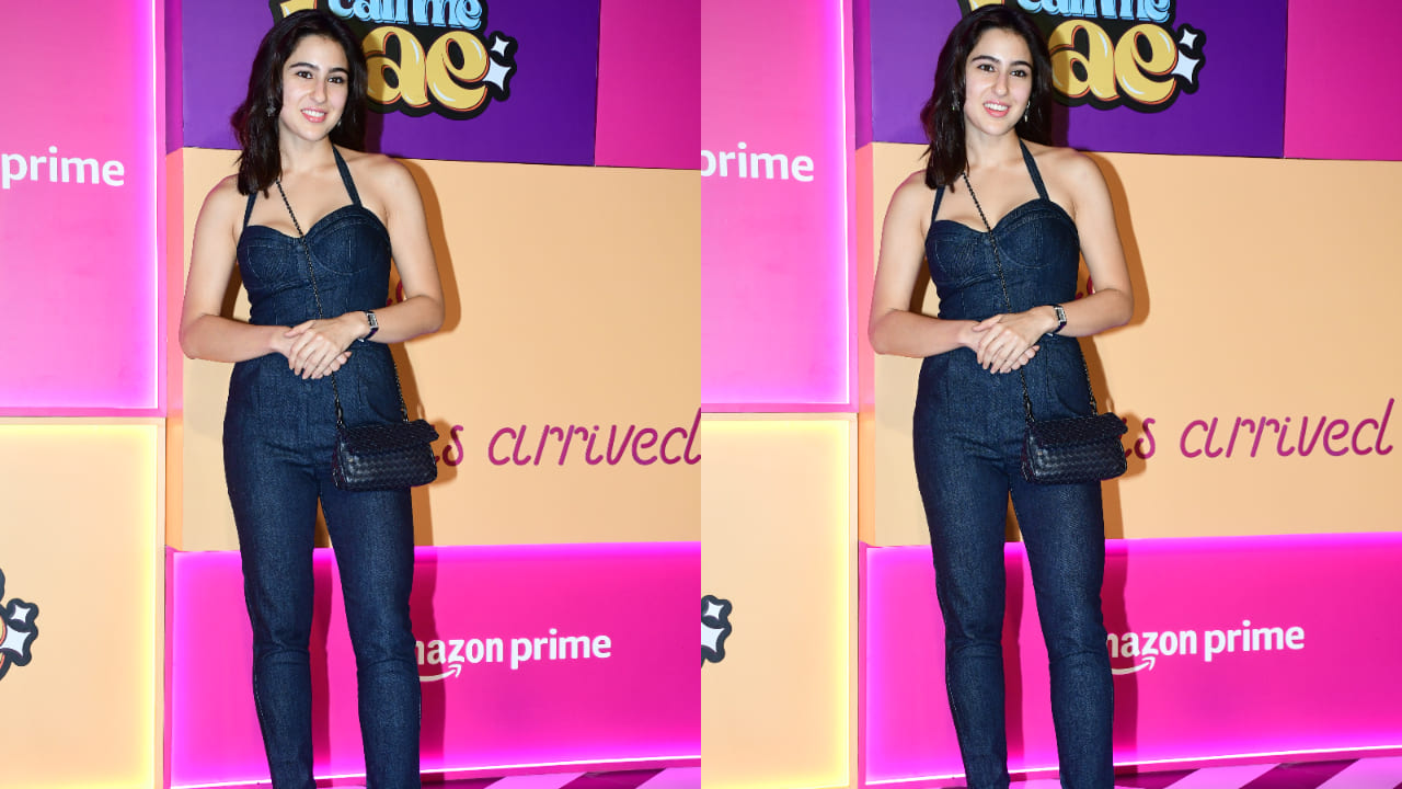 Sara Ali Khan in denim jumpsuit