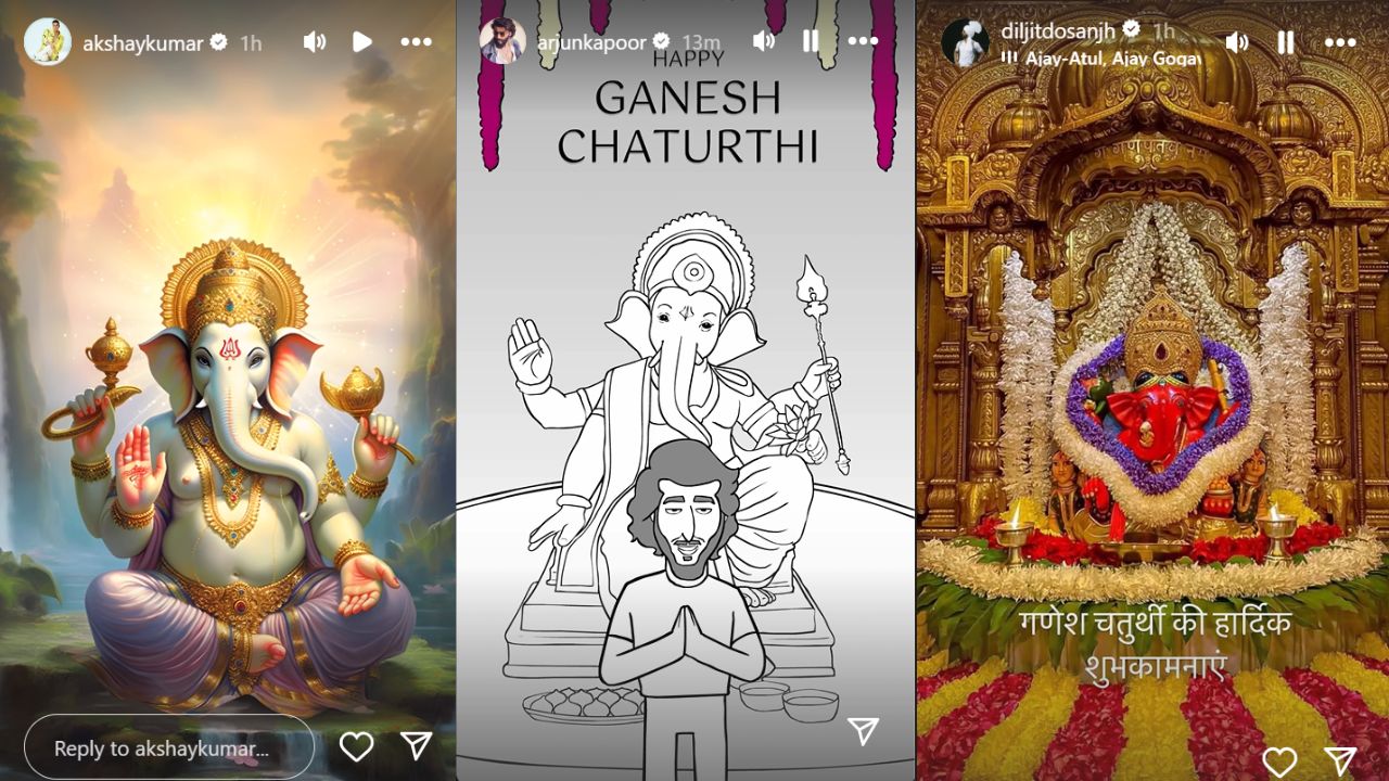 Ganesh Chaturthi 2024: Akshay Kumar, Diljit Dosanjh, Arjun Kapoor, Sonam Kapoor and more celebs extend warm wishes to fans