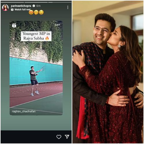 Parineeti Chopra drooling over hubby and 'youngest MP' Raghav Chadha as he plays Tennis in viral video proves she is head over heels in love with him