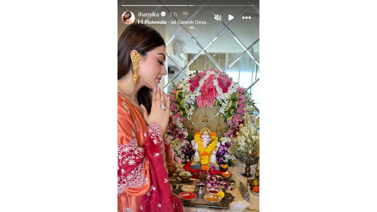 Ganesh Chaturthi 2024: Varun Tej and Lavanya Tripathi welcome Bappa with family; Hansika Motwani decks up in red while Shruti Haasan enjoys festive spirit