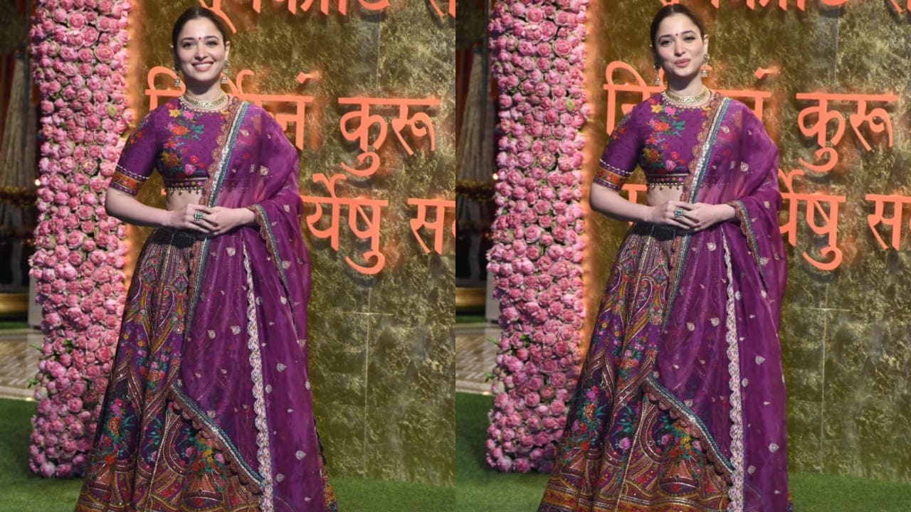 Tamannaah Bhatia at Ambani's Ganpati celebrations 