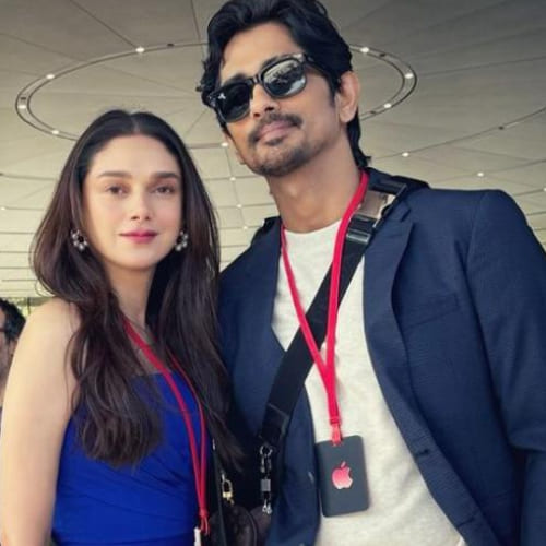 Aditi Rao Hydari and her fiancé Siddharth pose for romantic PICS; fans say 'Made for each other'