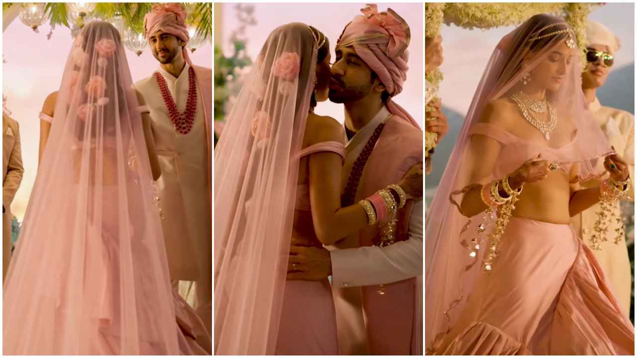 Ananya Panday wears Gaurva Gupta pink lehenga in Call Me Bae and it's not an ORDINARY one; look decoded  (PC: Prime Video)