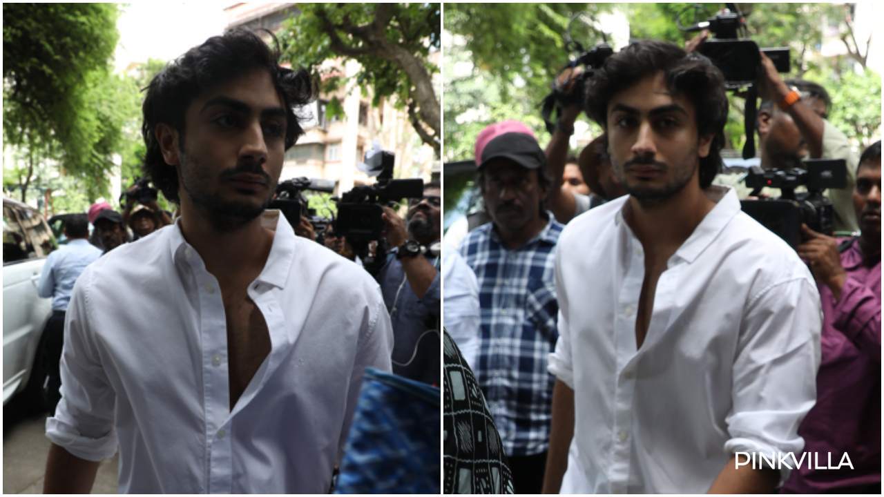 WATCH: Malaika Arora's son Arhaan Khan is grief-stricken after paying last respects to late grandfather Anil Mehta; cousin Nirvaan Khan accompanies