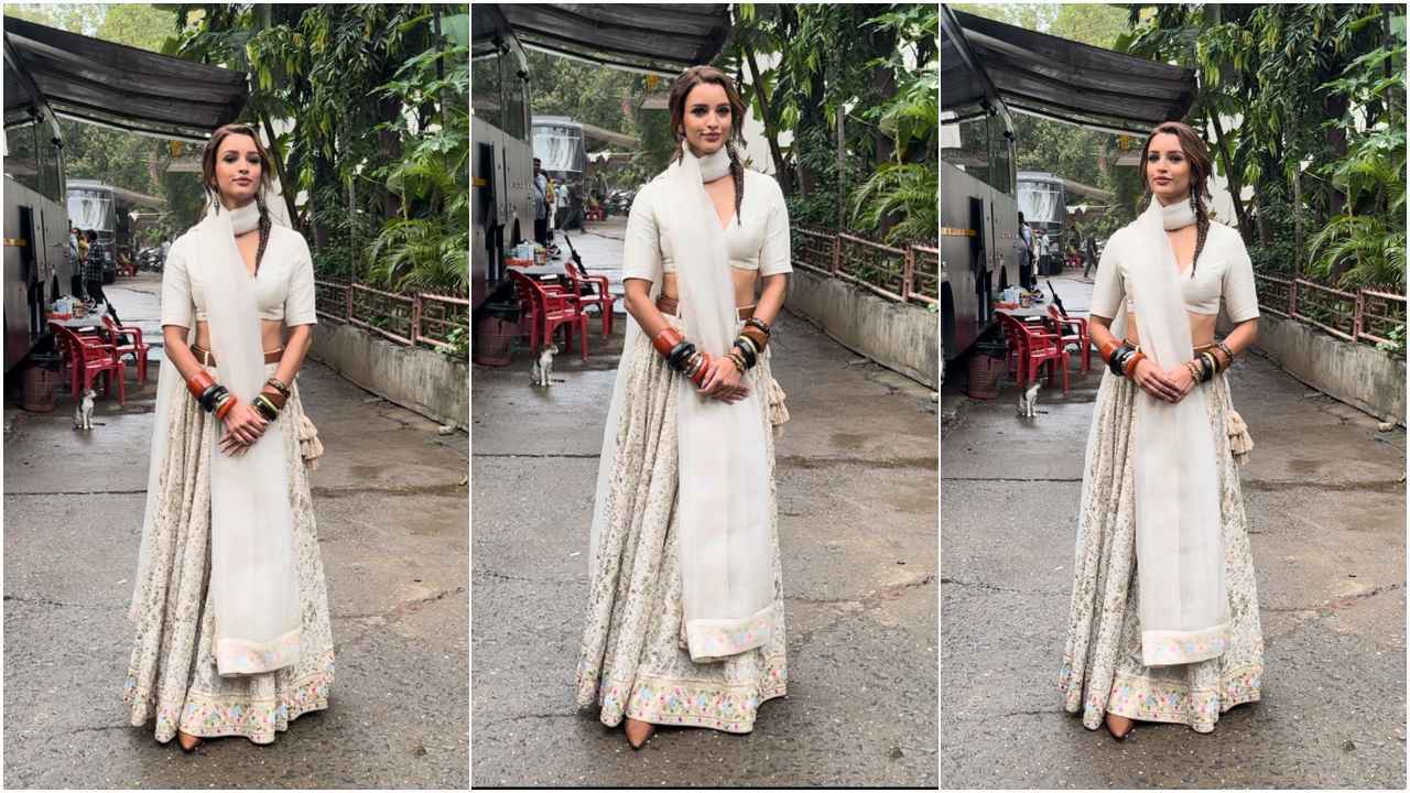 Triptii Dimri’s white lehenga look (PC: APH Images)