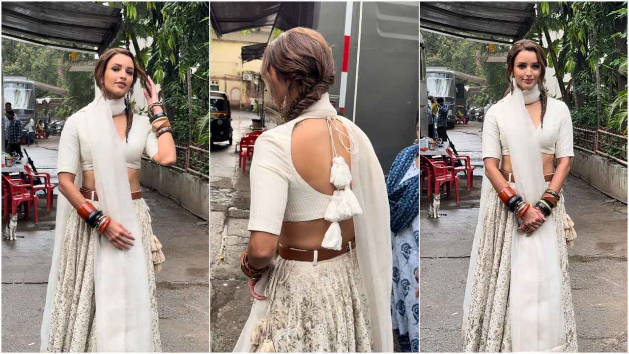 Triptii Dimri’s white lehenga look (PC: APH Images)