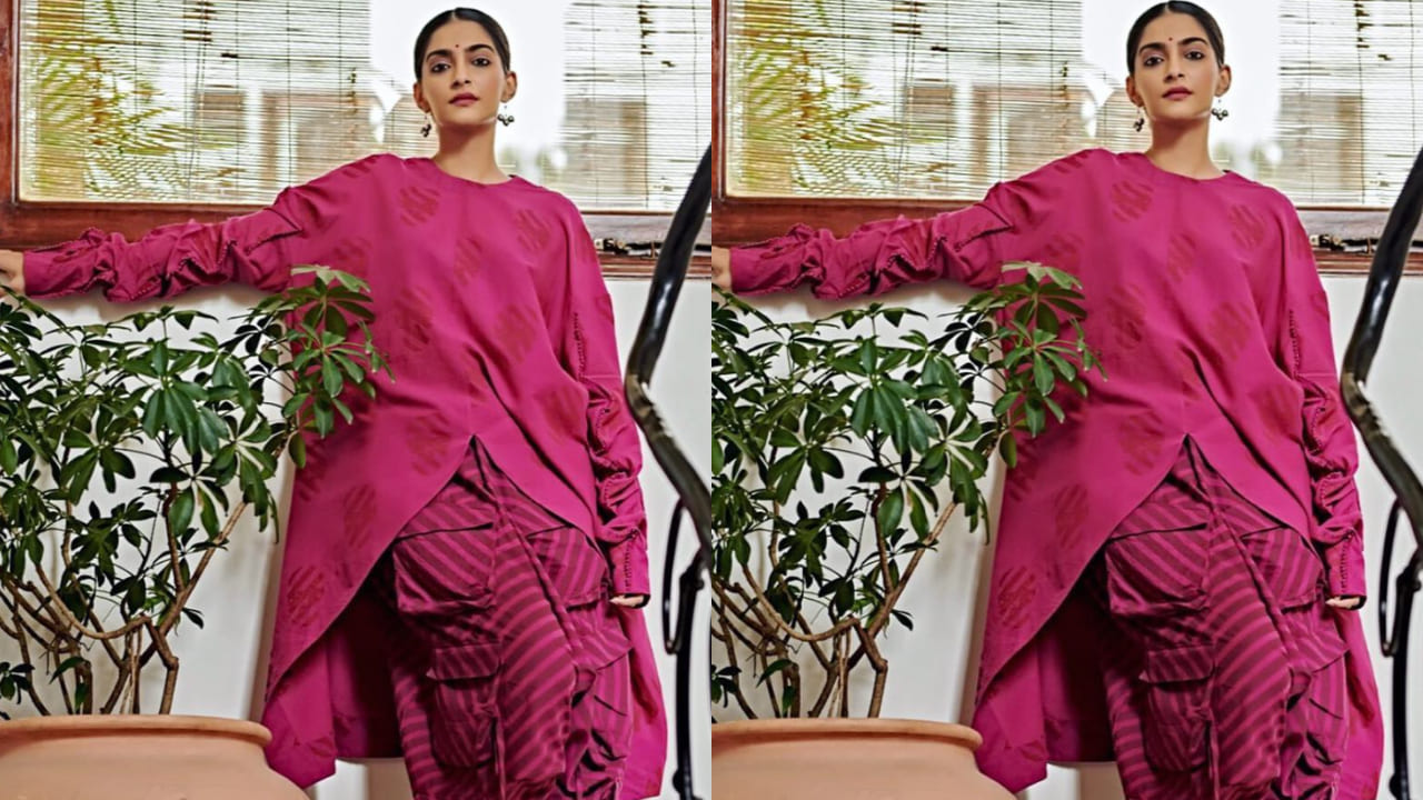 Sonam Kapoor in gathered sleeves 