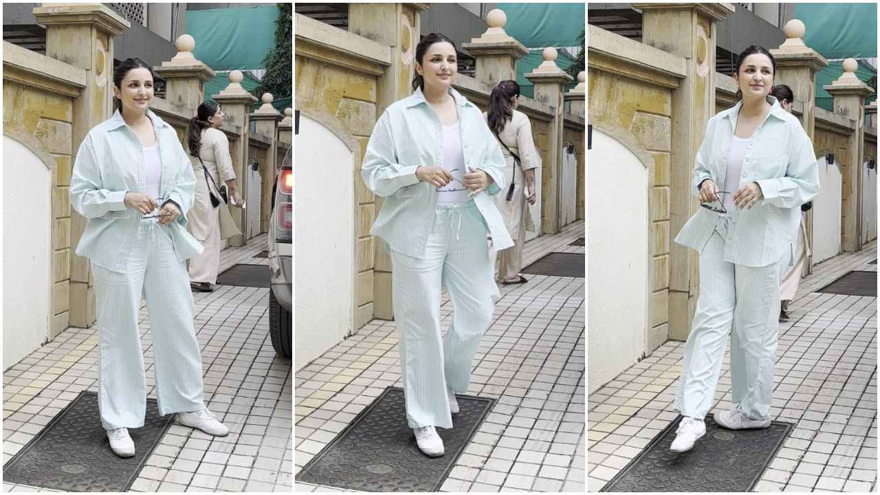 Parineeti Chopra’s cool mint co-ord set is the stylish fluorescent blessing that every wardrobe needs (PC: Viral Bhayani)