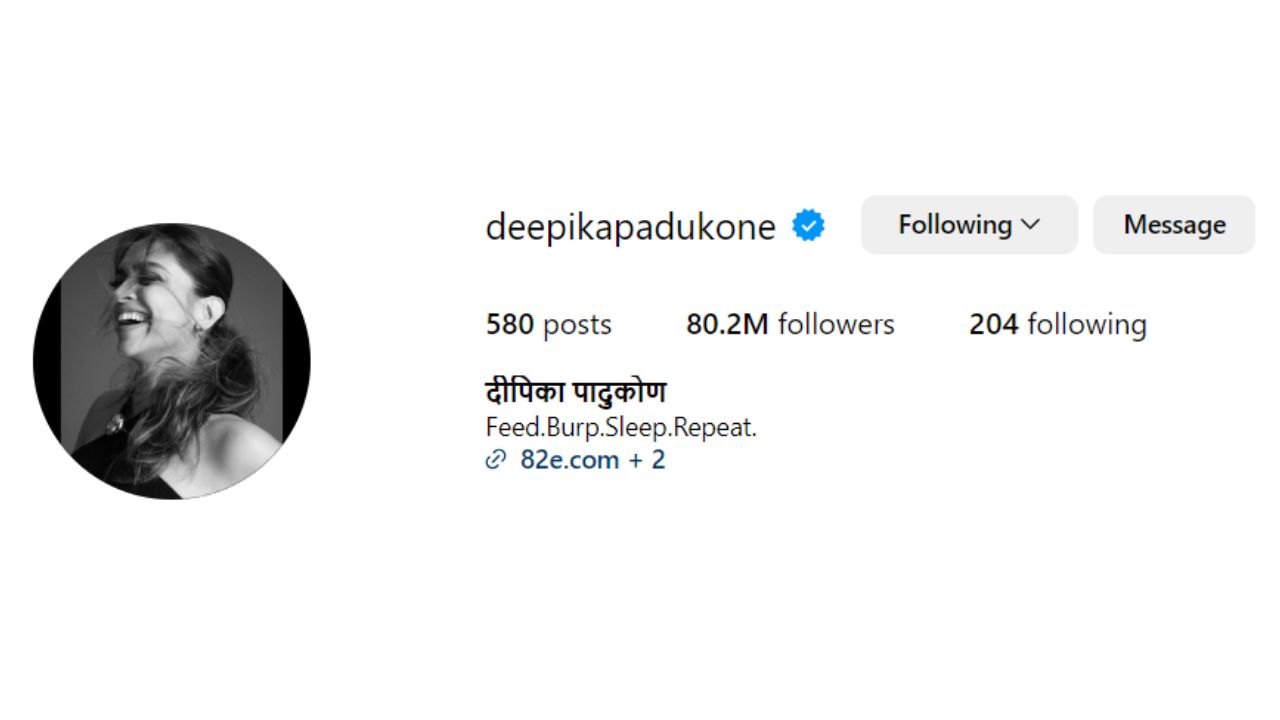 Deepika Padukone updates her IG bio