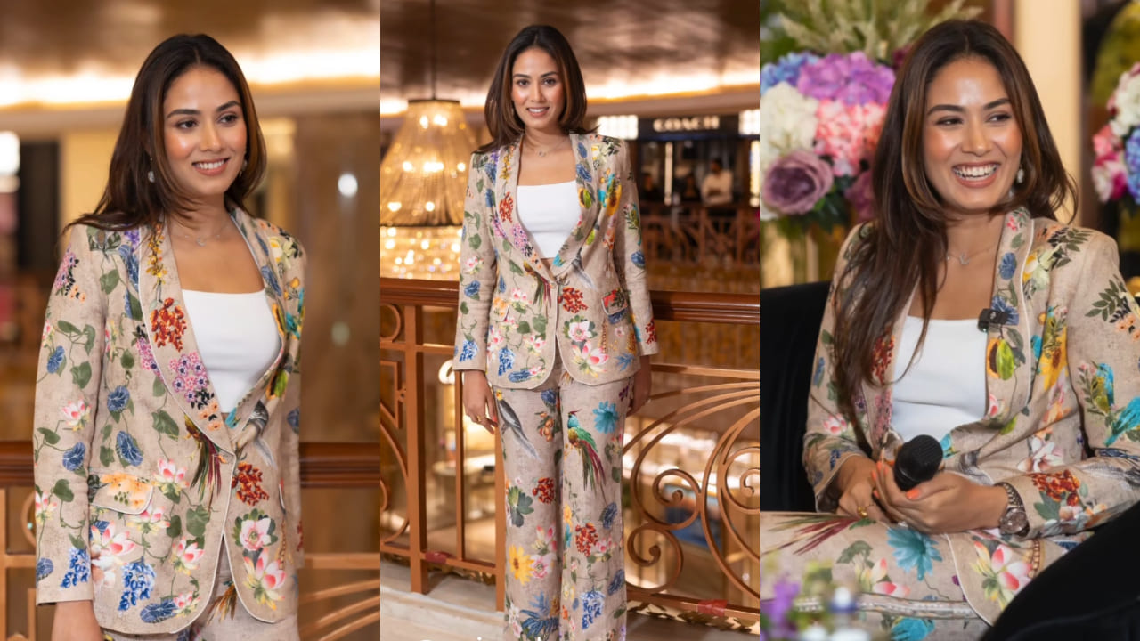 Mira Rajput in floral pantsuit