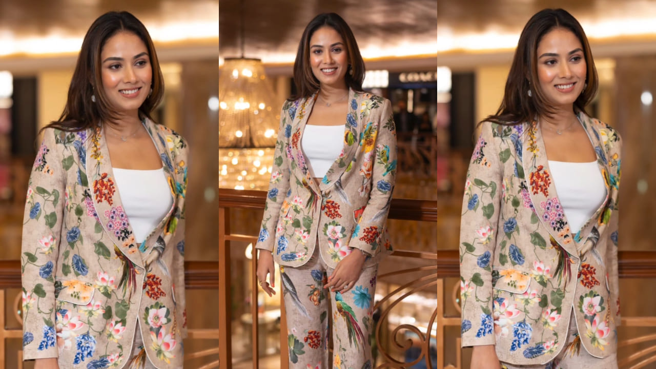 Mira Rajput in floral pantsuit