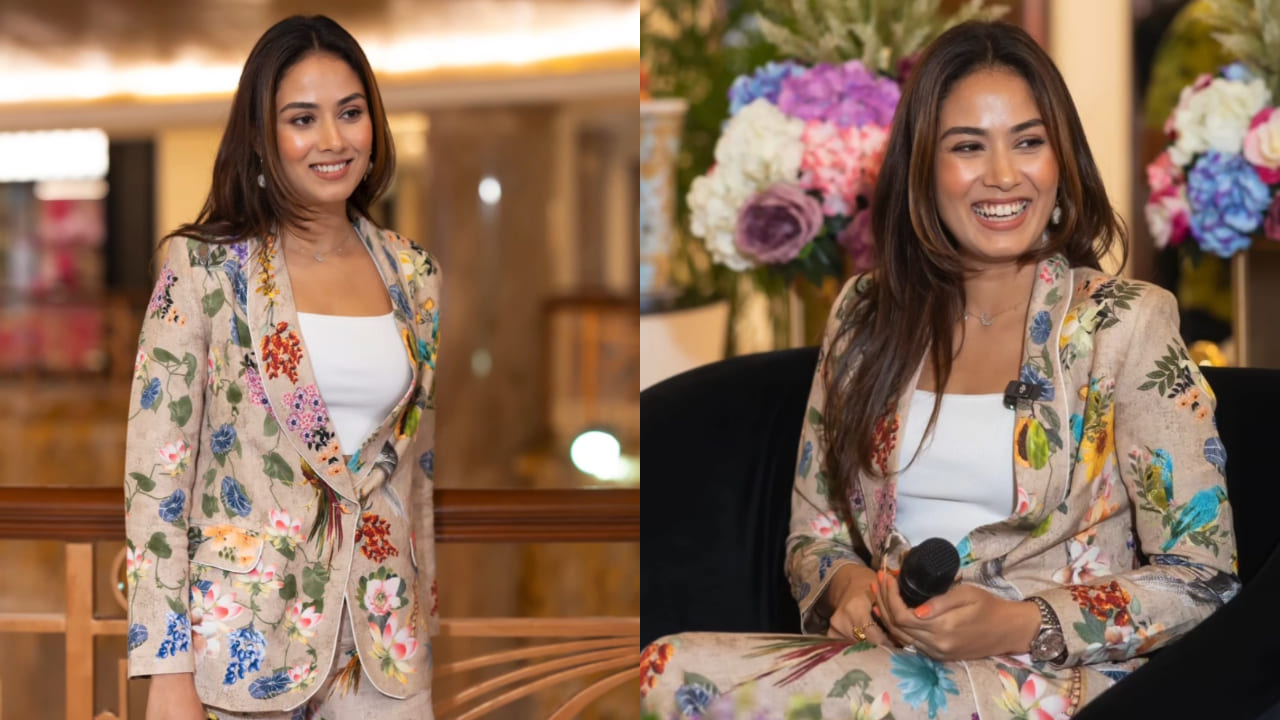 Mira Rajput in floral pantsuit