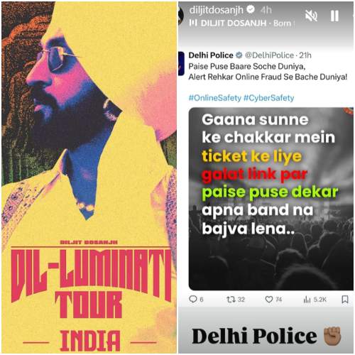 Ahead of Diljit Dosanjh’s concert, Delhi Police issues warning for his fans amid online ticket fraud: ‘Paise puse baare soche duniya’