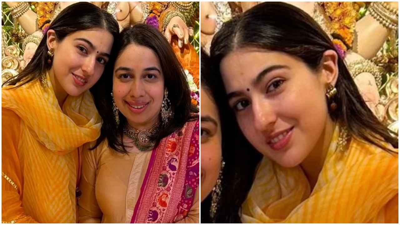 Sara Ali Khan’s affordable vibrant mustard yellow anarkali suit set is perfect for every festive occasion (PC: Sara Ali Khan Instagram)