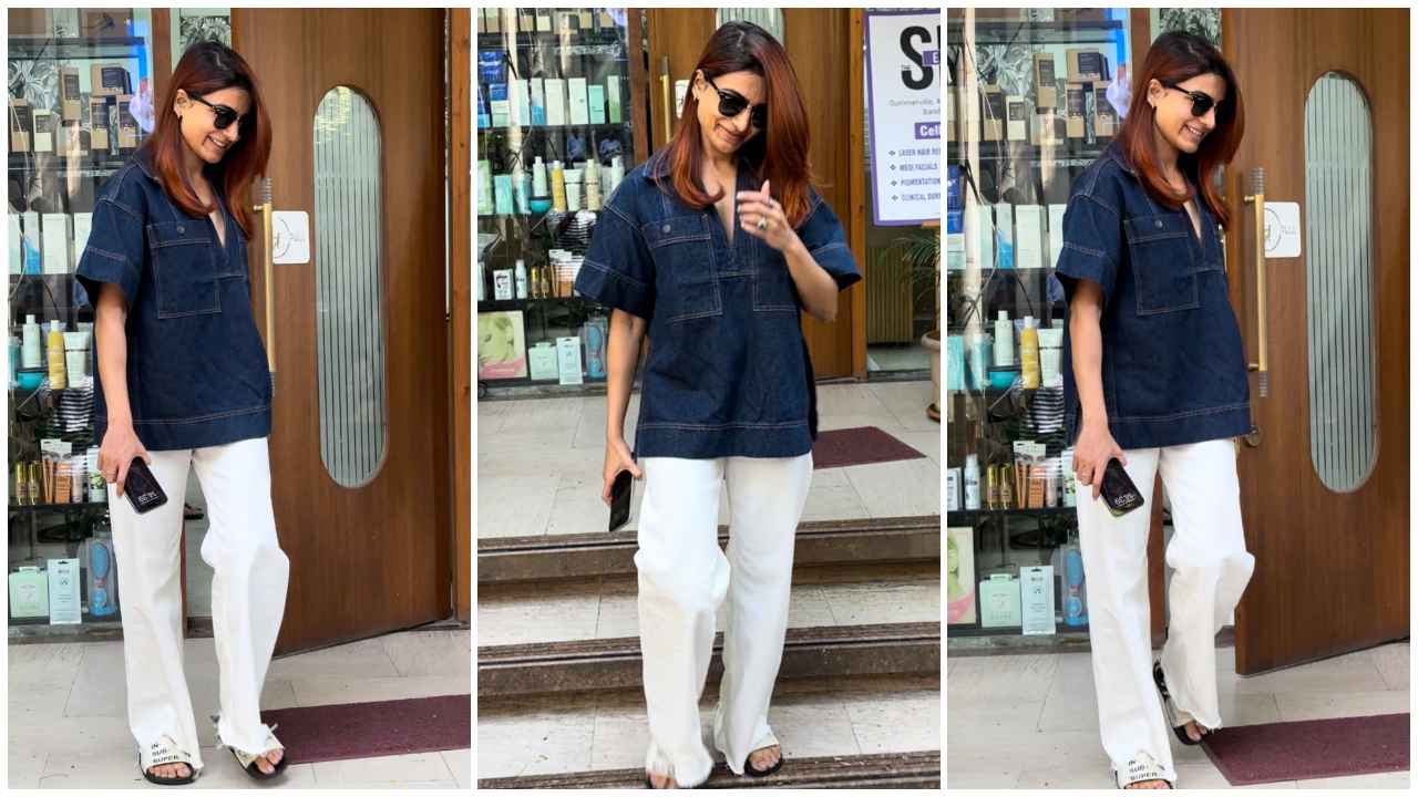 Samantha Ruth Prabhu shows us how to take your look to the next level in oversized denim top worth 30K (PC: Varinder Chawla)