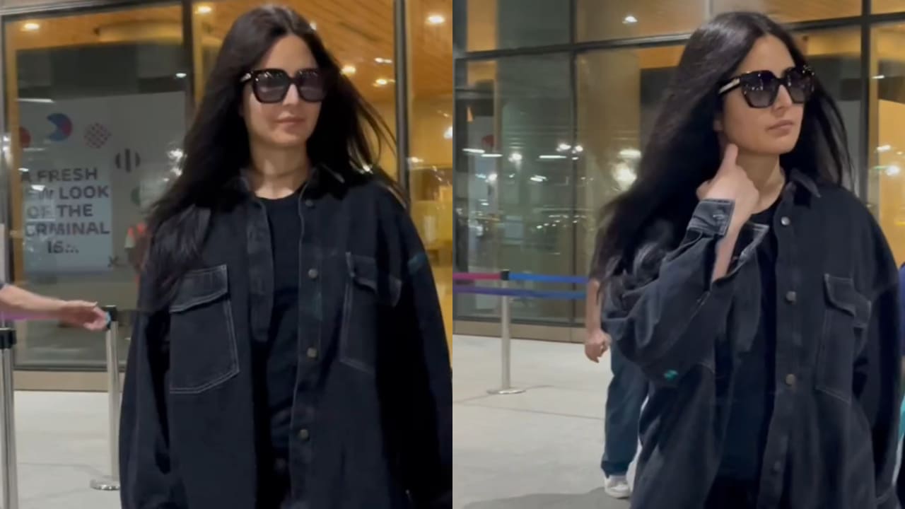 Katrina Kaif in denim look at airport 