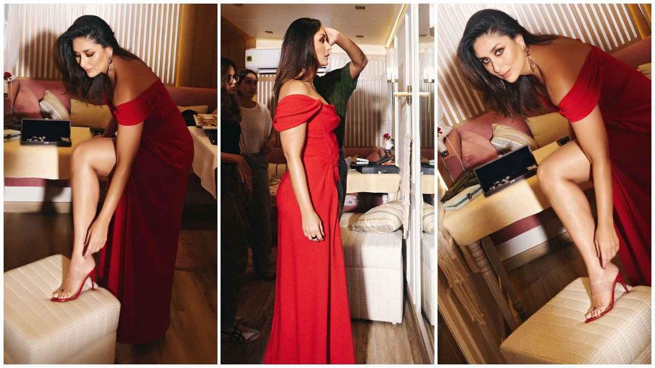 Kareena Kapoor celebrates turning 44 in style with ₹3.54 lakh Carolina Herrera draped off-shoulder gown (PC: Kareena Kapoor Instagram)