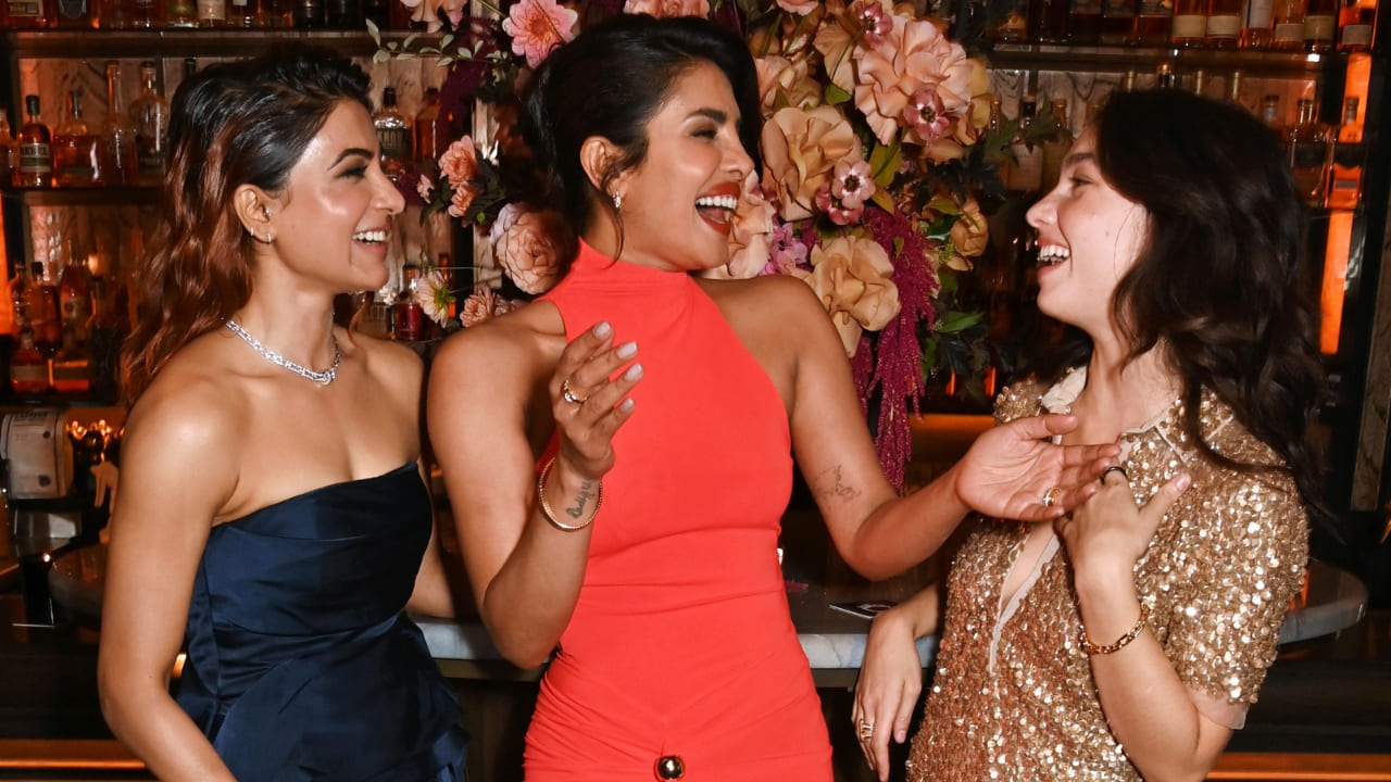 PICS: Samantha Ruth Prabhu and Priyanka Chopra share a hearty laugh at Citadel: Honey Bunny special screening in London