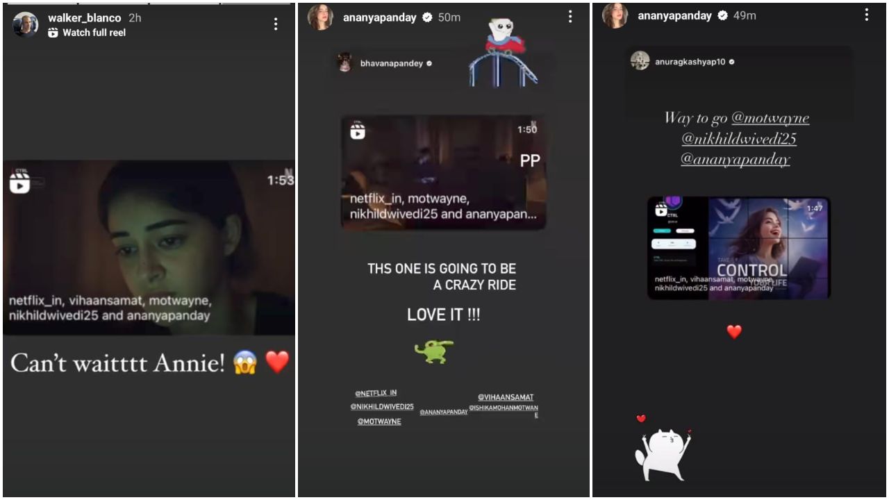 CTRL: アナンヤ・パンデイの噂の「ペ」・ウォーカー・ブランコ、ヴィクラマディティヤ・モトワネとヴィハーン・サマットと共演する女優の次回作が「待ちきれない」