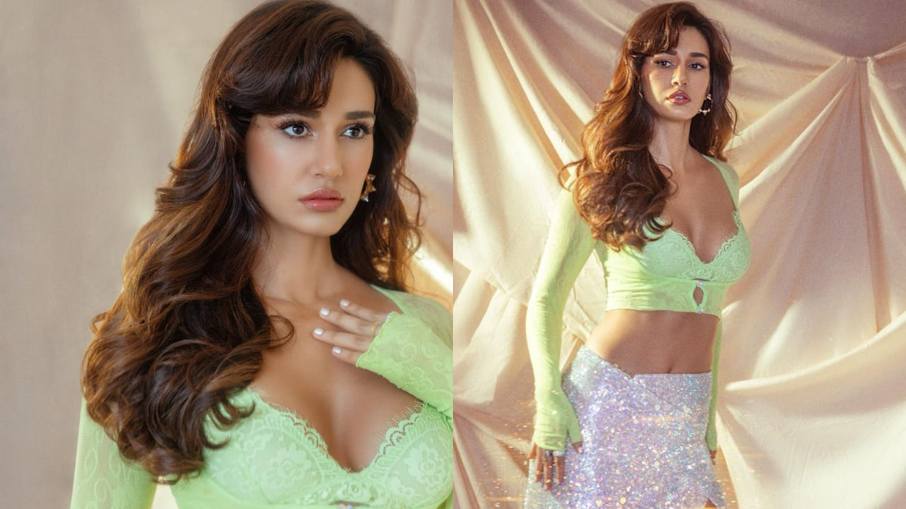 Disha Patani in side swept bangs