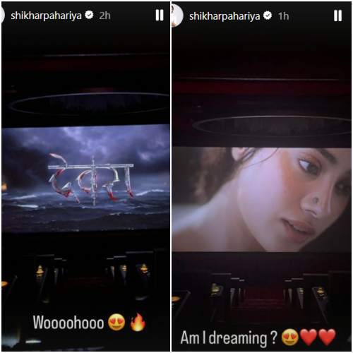 Janhvi Kapoor's BF Shikhar Pahariya is spellbound by her beauty as he watches Devara in theater; 'Am I dreaming?'