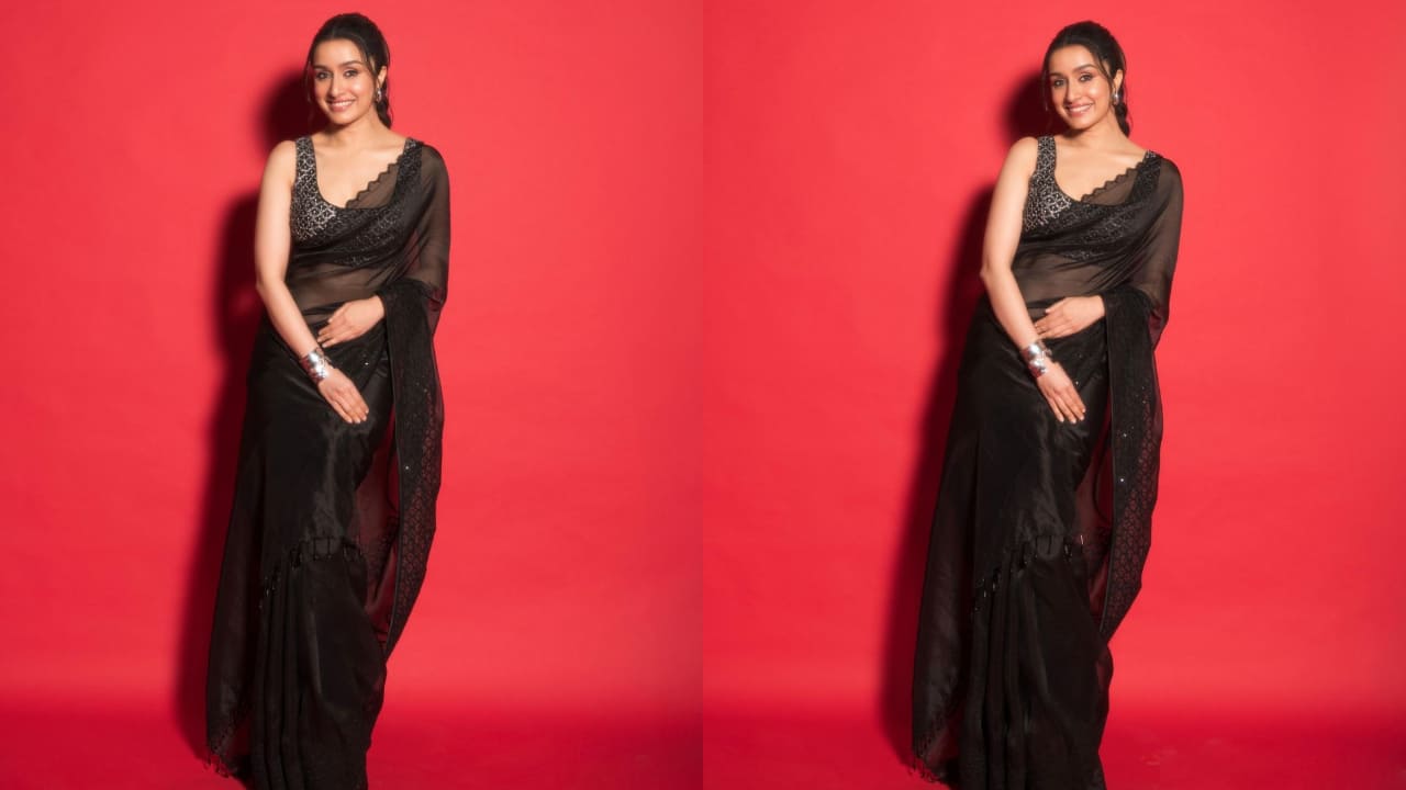 Shraddha Kapoor in black saree