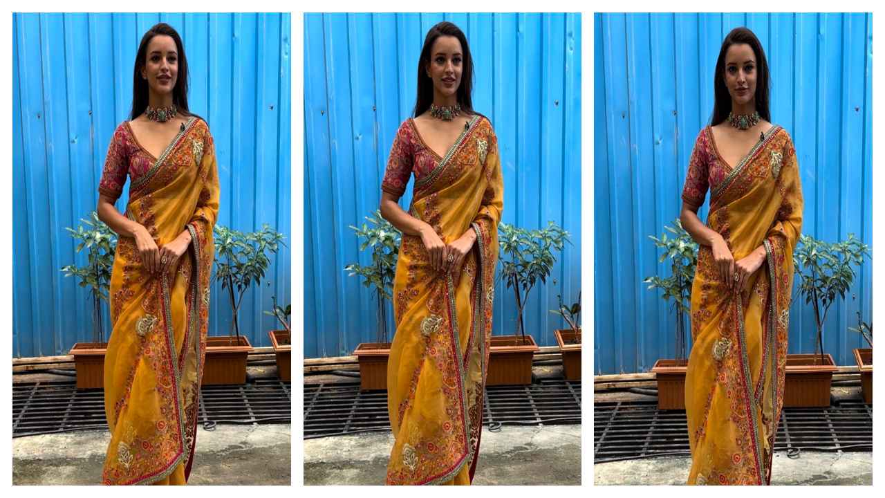 Triptii Dimri looks gorgeous in yellow saree and with ONLY one accessory that can be perfect pick for Navratri Day 5  (PC: Varinder Chawla)