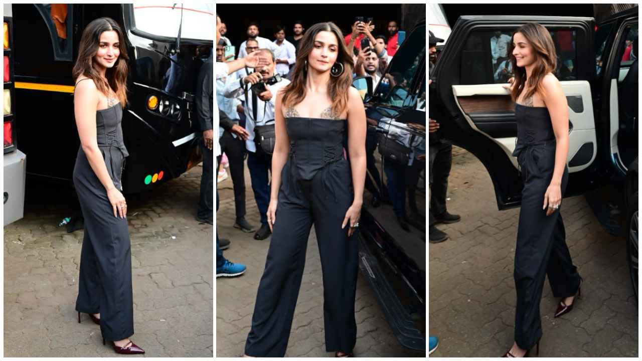 Alia Bhatt and Kareena Kapoor Khan look stylish divas in their trendy monochromatic looks (PC: Viral Bhayani, Varinder chawla)