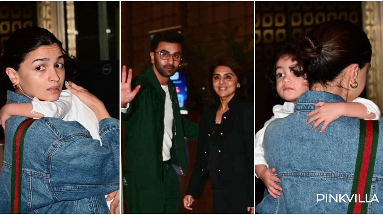 Ranbir Kapoor, Neetu Kapoor, Alia Bhatt, Raha Kapoor