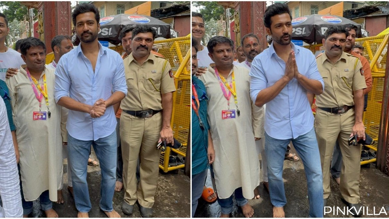 WATCH: Vicky Kaushal goes barefoot as he visits Lalbaugcha Raja to seek blessings; immerses himself in festivities