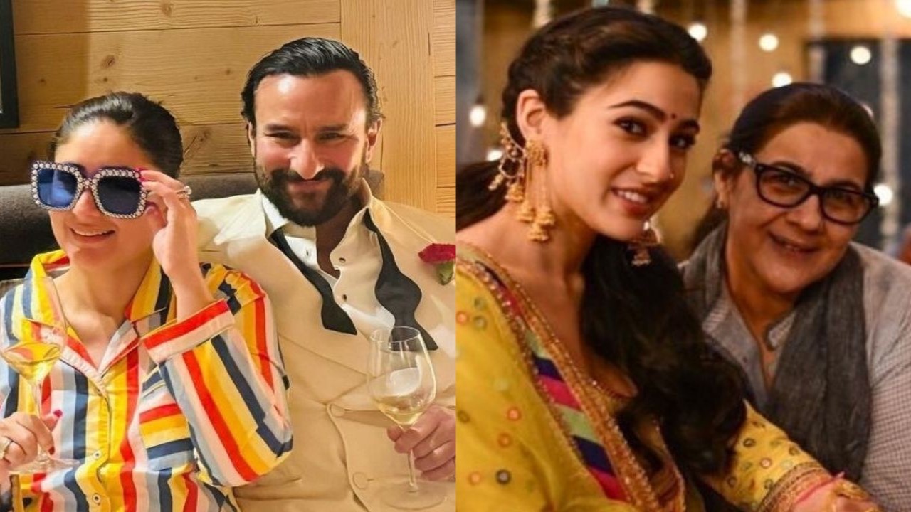 Kareena Kapoor, Saif Ali Khan, Sara Ali Khan, Amrita Singh