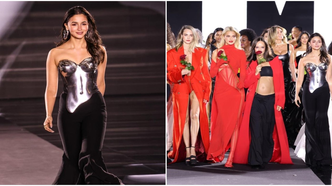 Alia Bhatt takes center stage with Kendall Jenner, Cara Delevingne, and more during Paris Fashion Week debut; stuns in metallic silver