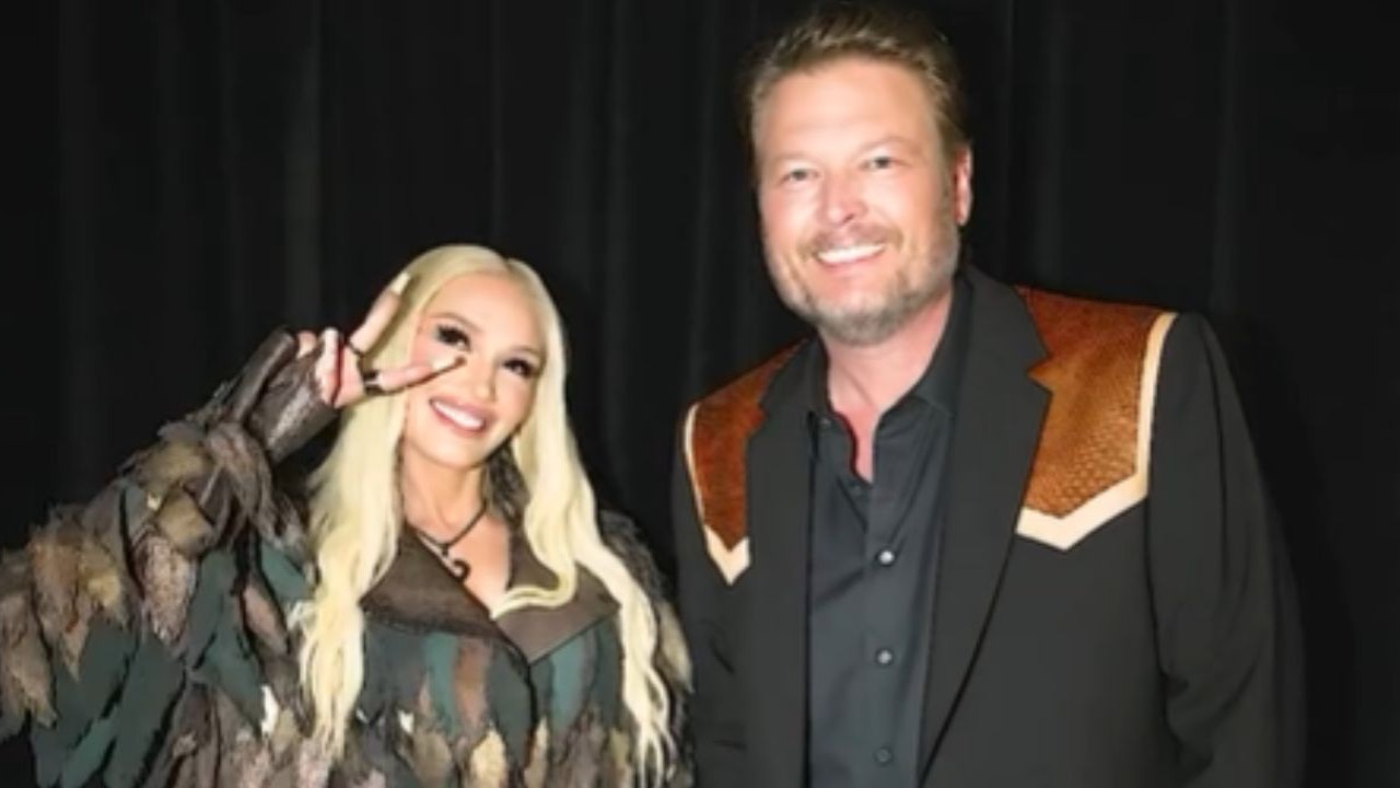 Gwen Stefani and Blake Shelton 