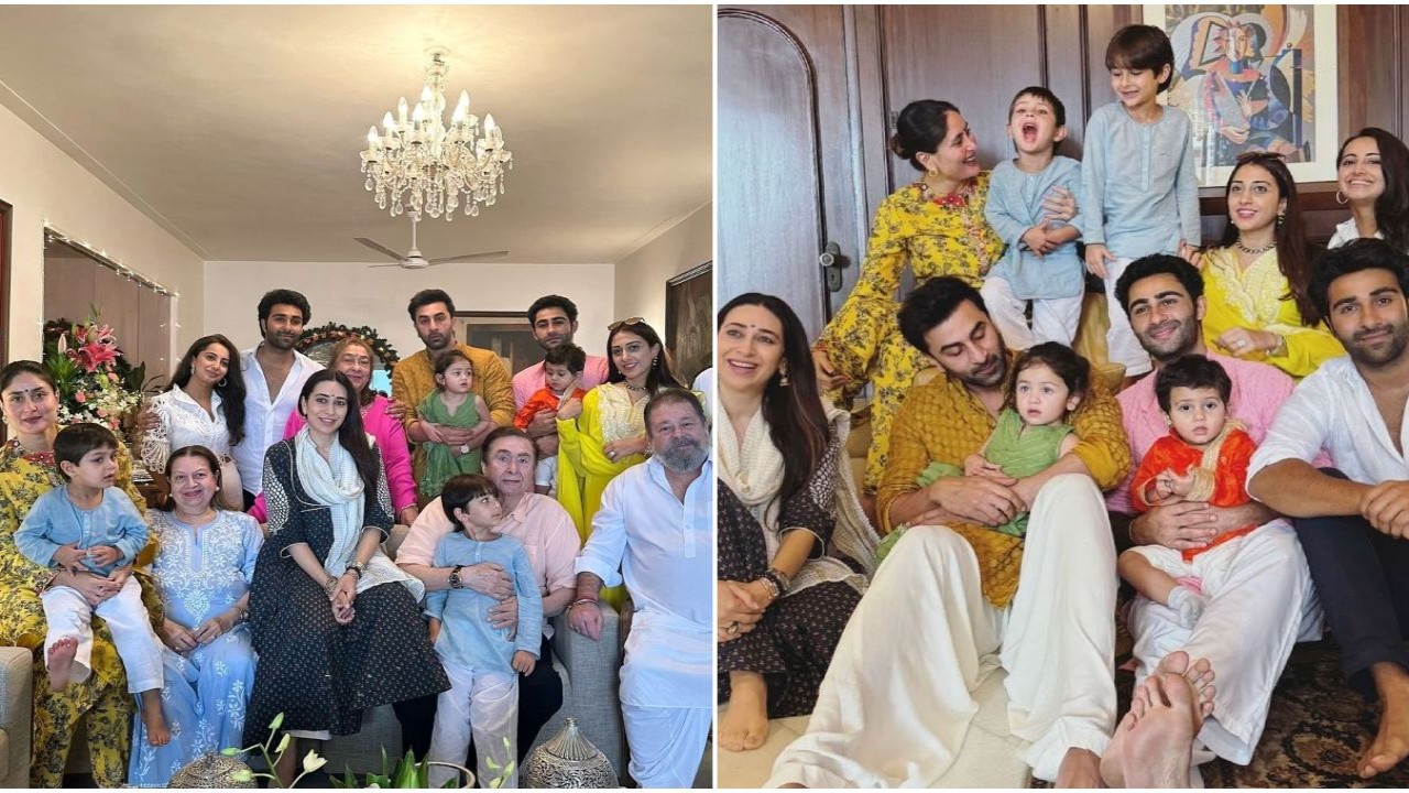 Ranbir Kapoor-Alia Bhatt's daughter Raha celebrates Ganesh Chaturthi with family; see INSIDE PICS ft Kareena Kapoor Khan, Taimur, Jeh and more