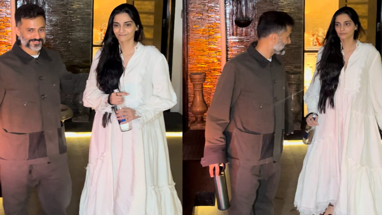 Sonam Kapoor in white maxi dress