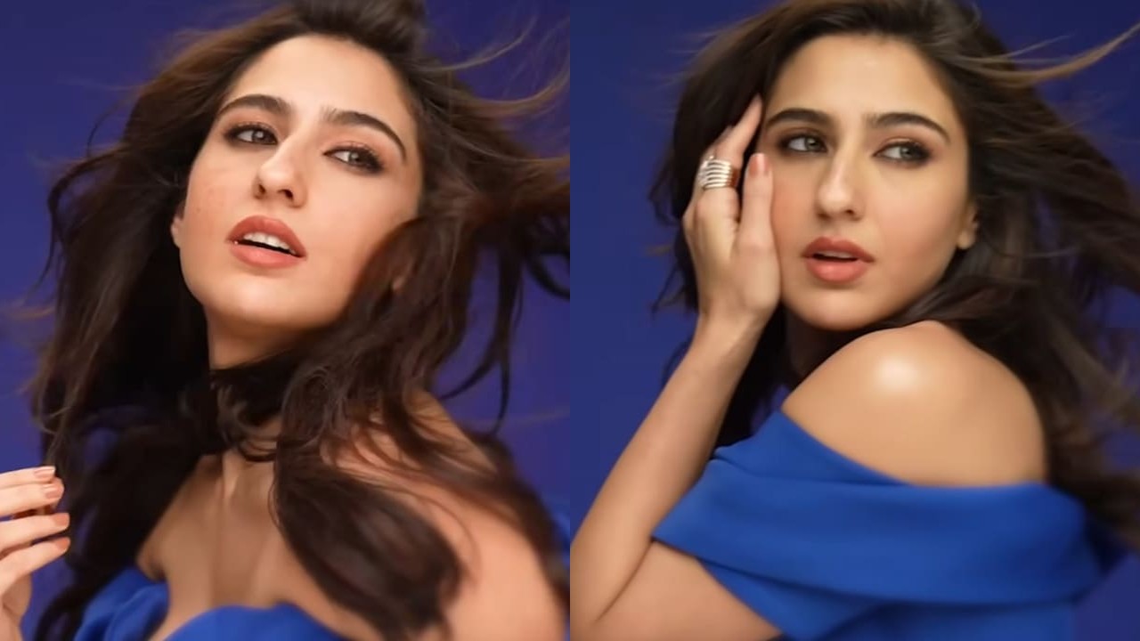 Sara Ali Khan in blue corset gown