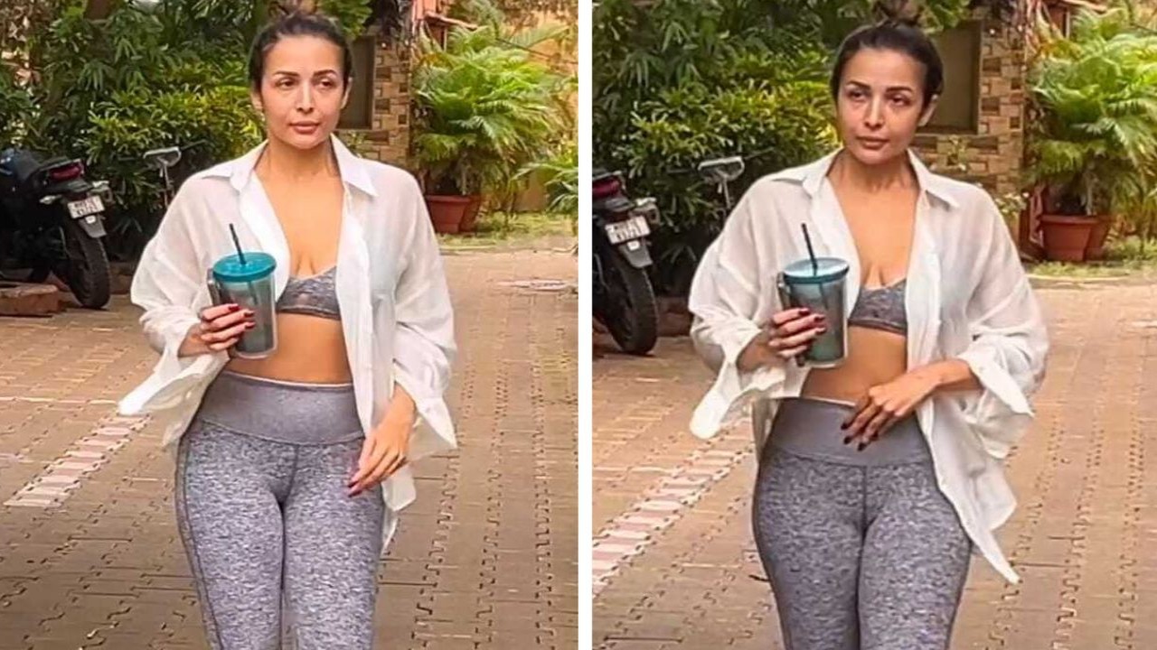 Malaika Arora styles yoga look