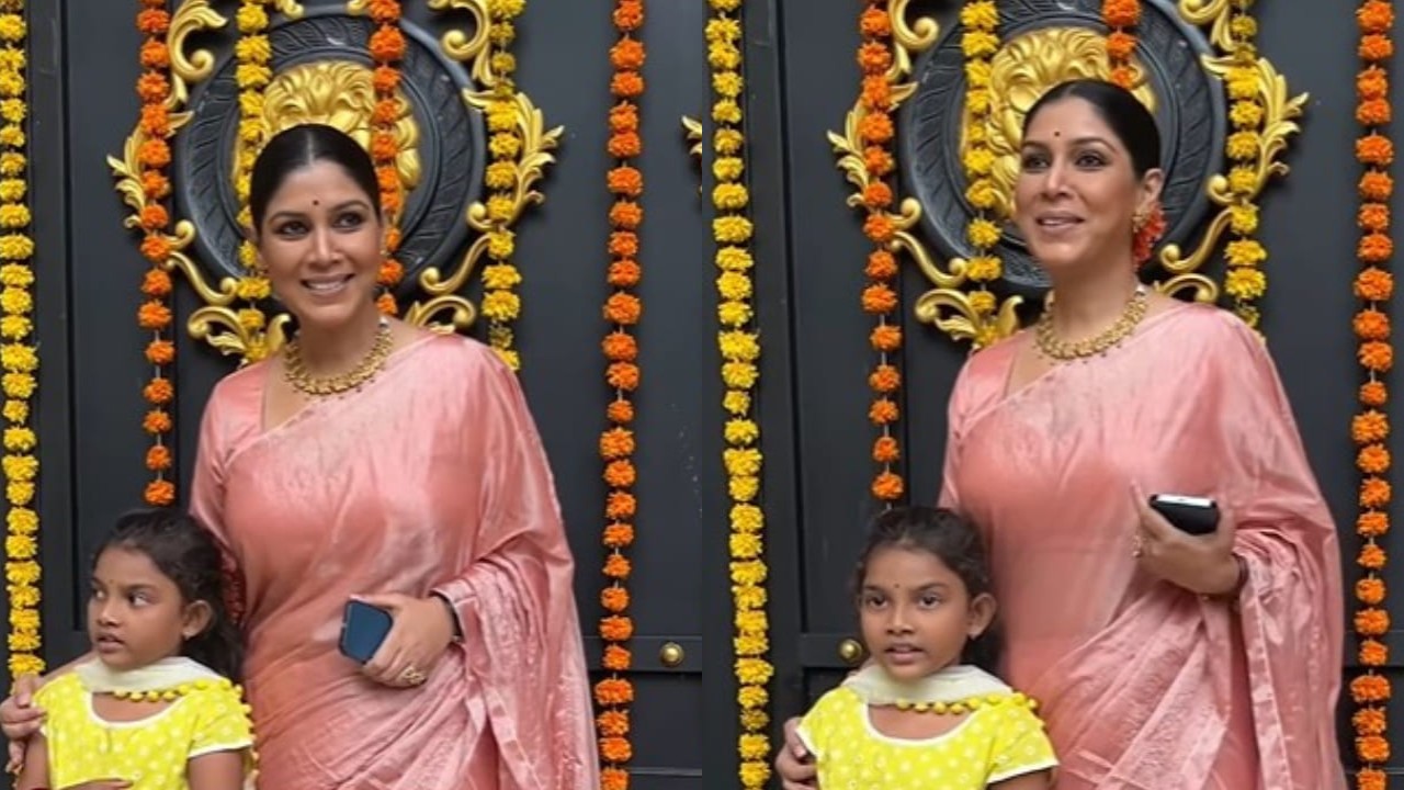 WATCH: Sakshi Tanwar brings festive cheer with daughter at Ekta Kapoor's Ganpati lunch