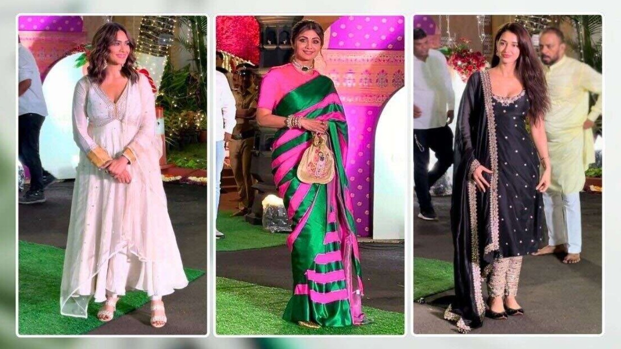 Who wore what at Ganesh Chaturthi celebrations Shilpa Shetty, Disha