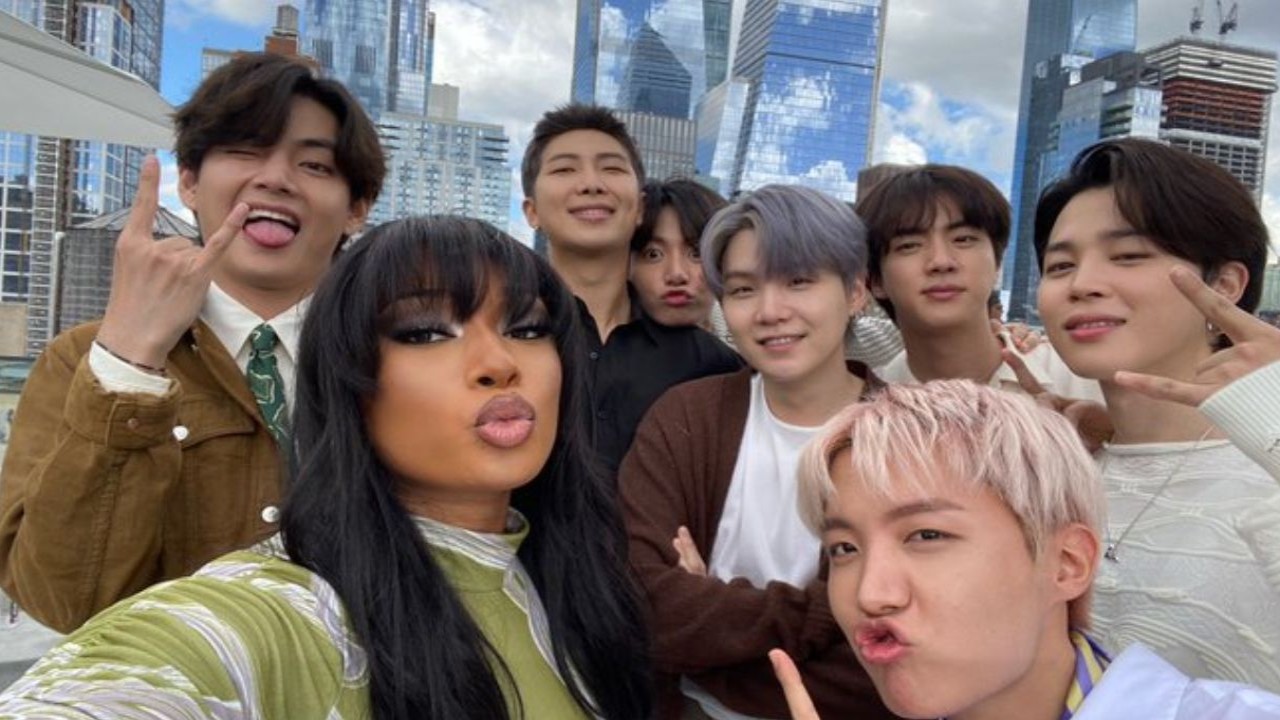 BTS with Megan Thee Stallion: Image from BIGHIT MUSIC