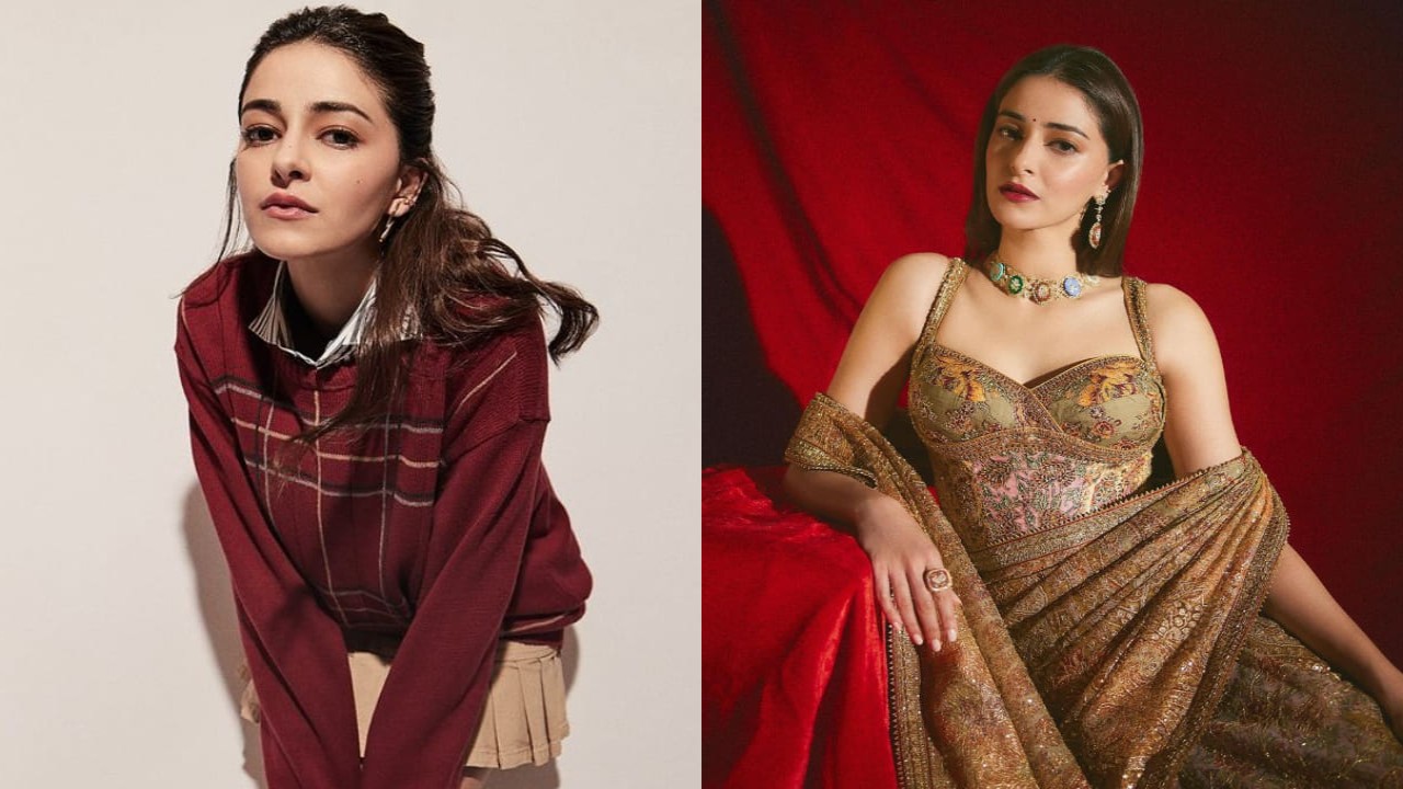 Ananya Panday in two contrasting looks 