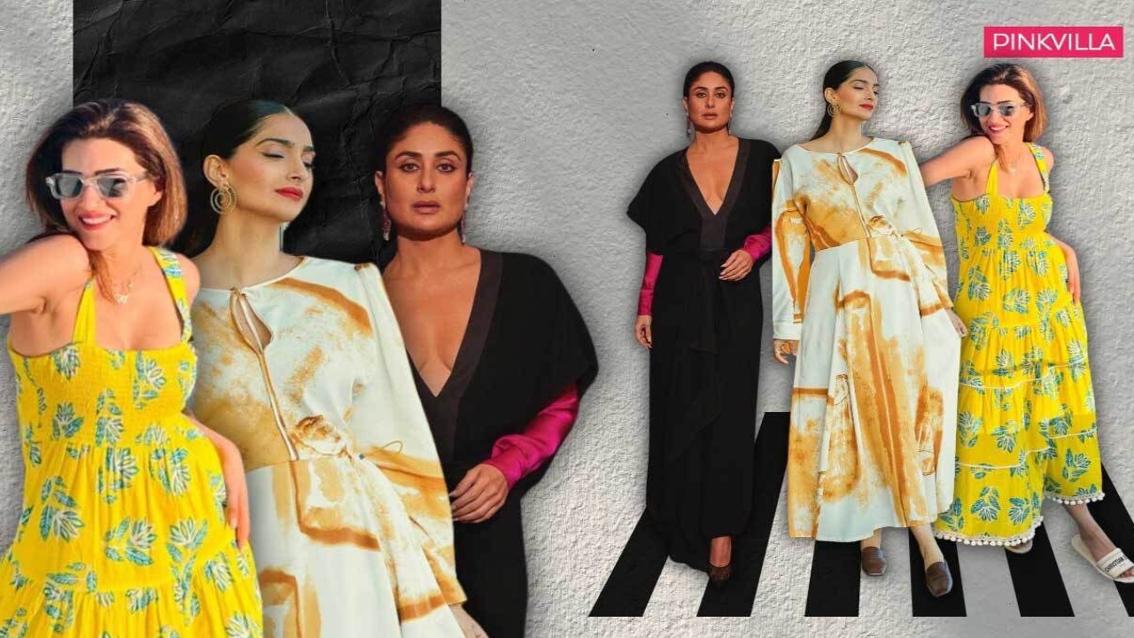 Kareena Kapoor Khan, Sonam Kapoor Ahuja, Kriti Sanon, Karisma Kapoor, Disha Patani, maxi dress, shoes with maxi dress, style, fashion