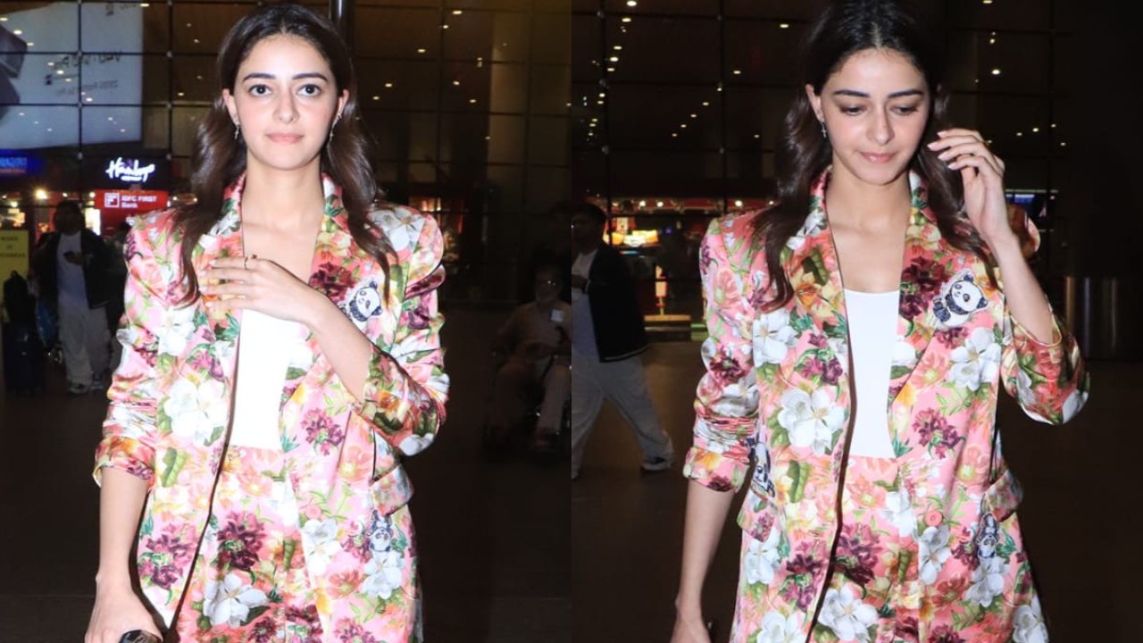 Ananya Panday in floral co-ord set 