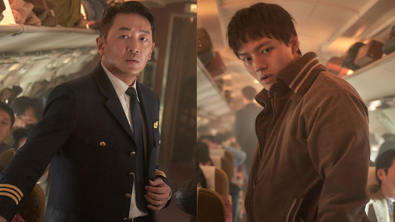 Ha Jung Woo and Yeo Jin Goo in Hijacking: Disney+