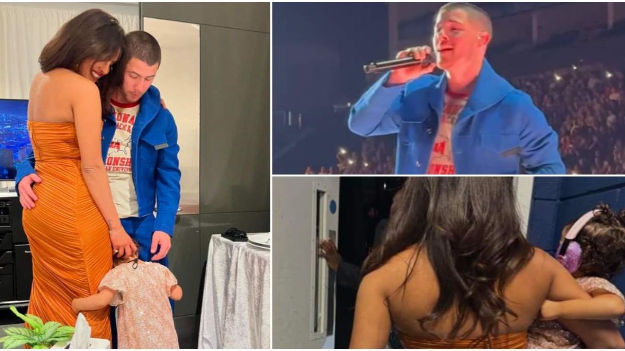 PICS: Priyanka Chopra has the sweetest birthday wish for hubby Nick Jonas as she attends his concert with daughter Malti: 'You make all our dreams come true'