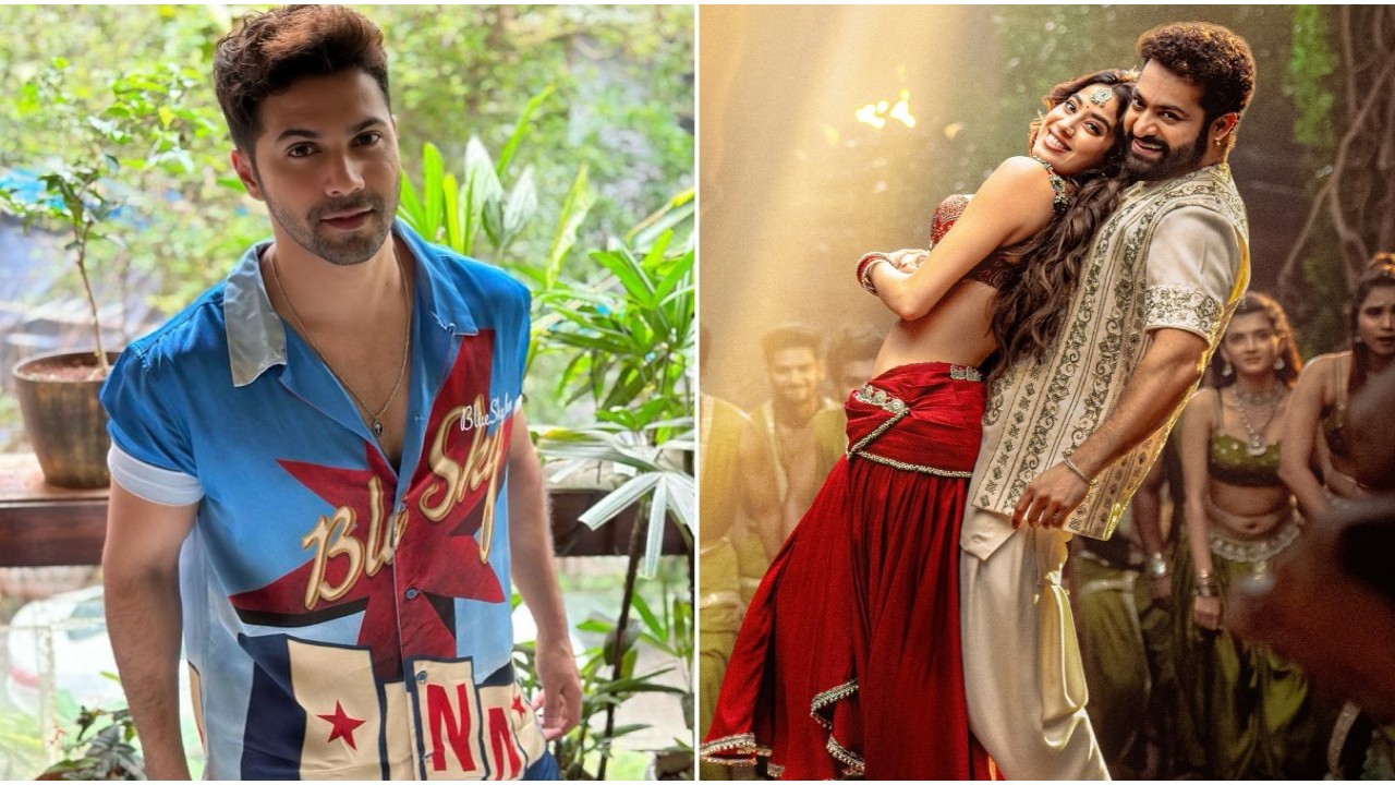 Varun Dhawan gushing over Sunny Sanskari Ki Tulsi Kumari co-star Janhvi Kapoor’s Devara song Daavudi is proof of their Bawaal bond